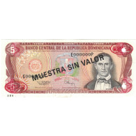 Billet, Dominican Republic, 5 Pesos Oro, 1994, 1994, Specimen, KM:146s, SUP+ - Dominikanische Rep.