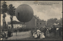 Alsemberg. Souvenir De L'Inauguration De L'Eclairage Au Gaz. Utilisee 1910 - Beersel