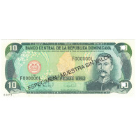 Billet, Dominican Republic, 10 Pesos Oro, 1996, 1996, Specimen, KM:153s, SPL - Dominicana