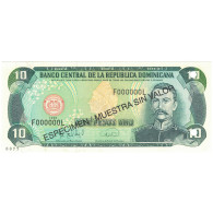 Billet, Dominican Republic, 10 Pesos Oro, 1996, 1996, Specimen, KM:153s, SPL - Dominikanische Rep.