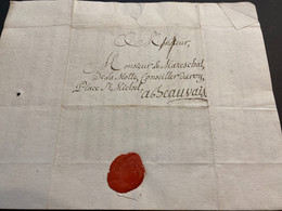 Lettre 1777 Du Collège De Juilly De Mr Le Mareschal Fils à Son Père Mr Le Mareschal Conseiller Du Roy à Beauvais - 1701-1800: Voorlopers XVIII