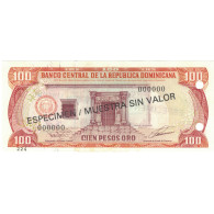 Billet, Dominican Republic, 100 Pesos Oro, 1993, 1993, Specimen, KM:144s, SUP+ - Dominicana