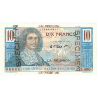 Billet, Réunion, 10 Francs, Specimen, KM:42s, SPL+ - Riunione