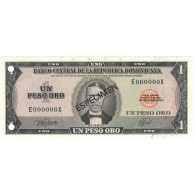 Billet, Dominican Republic, 1 Peso Oro, 1978, 1978, Specimen, KM:117s1, SPL+ - Dominicana