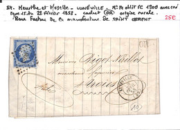 54 - MEURTHE ET MOSELLE - (52)  - LUNEVILLE -  Voir Descriptif De La Vente Avec Photo Du Scan - 1849-1876: Période Classique