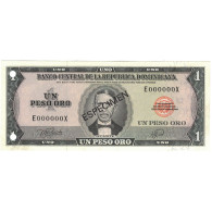 Billet, Dominican Republic, 1 Peso Oro, 1978, 1978, Specimen, KM:117s1, SPL+ - Dominicana