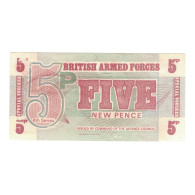 Billet, Grande-Bretagne, 5 New Pence, Undated (1972), KM:M44a, TTB - British Armed Forces & Special Vouchers