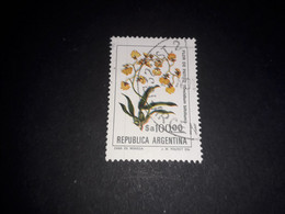 02AL03 REPUBLICA ARGENTINA SERIE FIORI FIORE "O" - Used Stamps