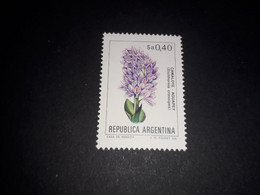 02AL03 REPUBLICA ARGENTINA SERIE FIORI FIORE "O" - Usados