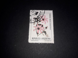 02AL03 REPUBLICA ARGENTINA SERIE FIORI FIORE "O" - Usati