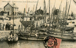 St Gilles Croix De Vie * 1906 * Le Port Et La Gare ( Ligne Chemin De Fer Vendée ) * Arrivée Bateaux Sardiniers * Pêche - Saint Gilles Croix De Vie