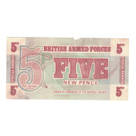 Billet, Grande-Bretagne, 5 New Pence, Undated (1972), KM:M47, TB+ - Fuerzas Armadas Británicas & Recibos Especiales