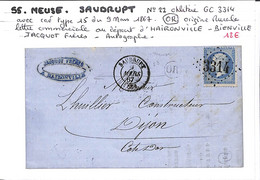 55 - MEUSE - (53)  - SAUDRUPT -  Voir Descriptif De La Vente Avec Photo Du Scan - 1849-1876: Période Classique