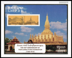 Laos 2016 - Block 258A ; Sn 1921 (**) That Luang Stupa Foundation - Laos