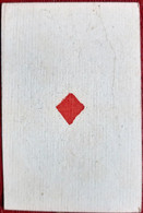 CARTE A JOUER ANCIENNE 18°  SIECLE PLAYING CARD AUTRE AS DE CARREAU DESSIN DIFFERENT  DOS VIERGE   7,5 X 5 CM - Barajas De Naipe