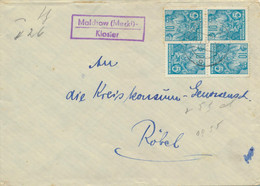 DDR Beleg Mit Seltenem Poststellenstempel Malchow Kloster 1957 - Lettres & Documents