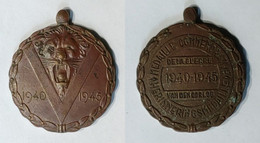 1940 1945 Original Originele Medal  Médaille Commemorative Herinneringsmedaille WW2 WWII World War 2 Belgian Belge - Belgique