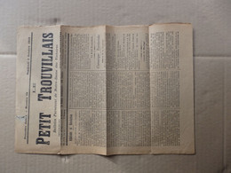 Journal 'Le Petit Trouvillais" Calavdos Bulletin Paroissial De Notre-Dame Des Victoires 1919 Numéro 14. - Sin Clasificación