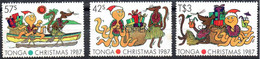 Tim600 Tonga Noel Pirogue Cadeaux Pieuvre Ile Present Octopus Island Souris Mouse Santa Claus Pere - Tonga (1970-...)