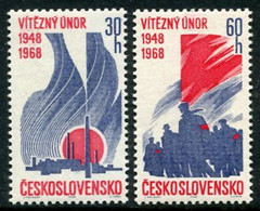 CZECHOSLOVAKIA 1968 February Revolt 20th Anniversary MNH / **.   Michel 1770-71 - Nuevos