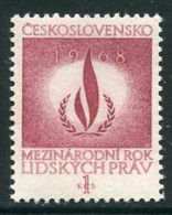 CZECHOSLOVAKIA 1968 Human Rights Year MNH / **.   Michel 1772 - Unused Stamps