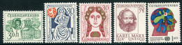 CZECHOSLOVAKIA 1968 Anniversaries And Events MNH / **.   Michel 1774-78 - Nuevos