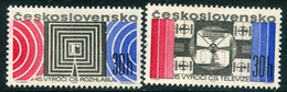 CZECHOSLOVAKIA 1968 Radio And Television Anniversaries MNH / **.   Michel 1779-80 - Unused Stamps