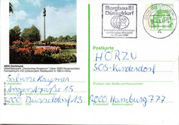 (BP4) BRD Bildpostk.Wz 50(Pf) Grün "Wasserschloß Inzlingen" P134 I1/2 "4600 Dortmund" MWST 16.5.81 DÜSSELDORF - Illustrated Postcards - Used