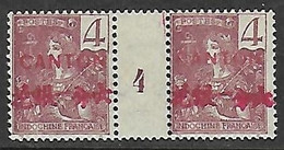 CANTON N°35 N**  En Paire Millésimée "4" - Unused Stamps