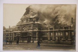 Tournai - Gare En Feu 1912 - Sapeurs-Pompiers