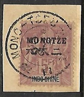 MONG-TZEU N°16  Bonne Valeur Sur Fragment - Used Stamps