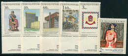 CZECHOSLOVAKIA 1968 New Prague MNH / **   Michel 1792-97 Zf - Ungebraucht