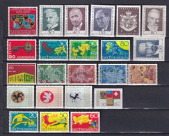 LIECHTENSTEIN - ANNEE COMPLETE 1968 + 1969 ** MNH - COTE YVERT 2012 = 23.5 EUR. - Annate Complete