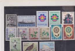 ISLANDE-LOT TP N° 332/344  -XX- MNH  1964 - Collections, Lots & Séries