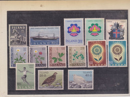 ISLANDE- LOT TP N° 332/344 --XX-MNH  1964 - Verzamelingen & Reeksen