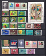 LIECHTENSTEIN - ANNEE COMPLETE 1970 + 1971 ** MNH - COTE YVERT 2012 = 39 EUR. - Années Complètes