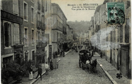 ** 34 - Hérault - Bédarieux - Rue De La République - Vue Prise De La Mairie - Bedarieux