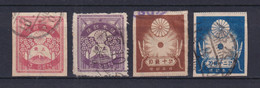 JAPAN NIPPON JAPÓN EARTHQUAKE EMERGENCY SERIES 1923 / USED / 164 + 166 + 168 + 169 - Oblitérés