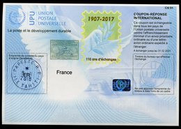 POLYNÉSIE FRANÇAISE  110 ANS !  Coupon Réponse International / International Reply Coupon - Postal Stationery
