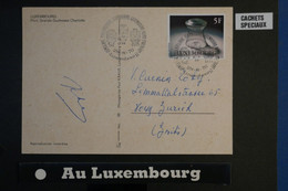AF8 LUXEMBOURG BELLE CARTE     1976  FERROVIAIRE  POUR LA SUISSE   +++ AFFRANCH PLAISANT - Machines à Affranchir (EMA)