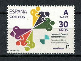 R010.MADRID.1/ EFEMERIDES. 30 AÑOS DE LAS CUMBRES IBEROAMERICANAS (1991-2021) ESPAÑA, NUEVO*** - Unused Stamps