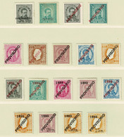 Portugal, 1892/3, # 80/97, MH And MNG - Ongebruikt