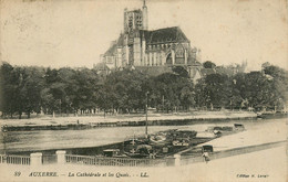CPA Auxerre-La Cathédrale Et Les Quais      L1023 - Auxerre