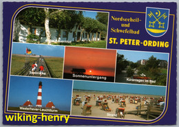 Sankt Peter Ording - Mehrbildkarte 9   Nordseebad - St. Peter-Ording