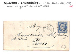 59 - NORD- (57)  - LANDRECIES  - Voir Descriptif De La Vente Avec Photo Du Scan - 1849-1876: Classic Period