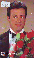 Télécarte Japon * CINEMA * FILM * SYLVESTER STALLONE *   (4398) * MOVIE *  JAPAN Phonecard * Kino - Kino