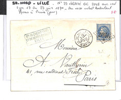 59 - NORD- (57)  -  LILLE  - Voir Descriptif De La Vente Avec Photo Du Scan - 1849-1876: Classic Period