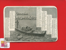 Style Mastroianni Calendrier 1911 Chocolat Delespaul Havez Barque Passeur  Avion - Kleinformat : 1901-20