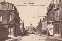 BIHOREL LES ROUEN 76 ( LA RUE D'ETANCOURT ET EGLISE DES SAINTS-ANGES ) - Bihorel