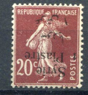 Syrie          130 **   Surcharge Renversée Avec S De Piastre Renversé Signé Brun - Unused Stamps